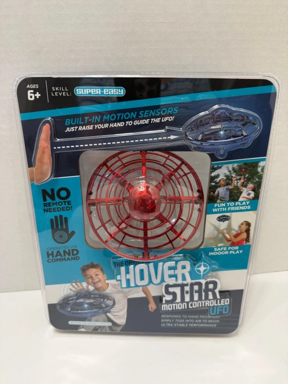 Hover Star Motion-Controlled UFO Toy - Red